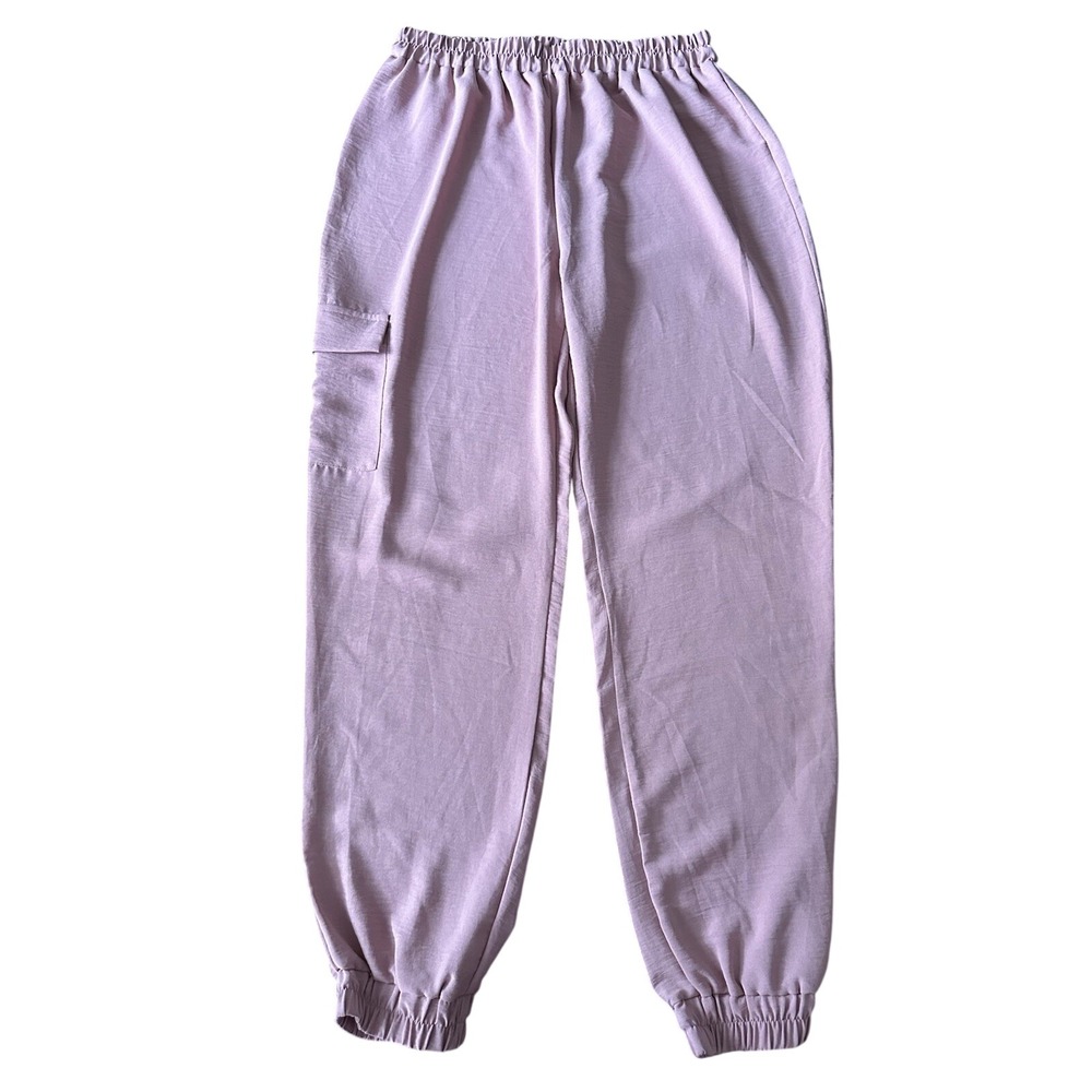Como‎ Vintage Women's M Pink Jogger Lightweight Cargo Pants | SKU 0766